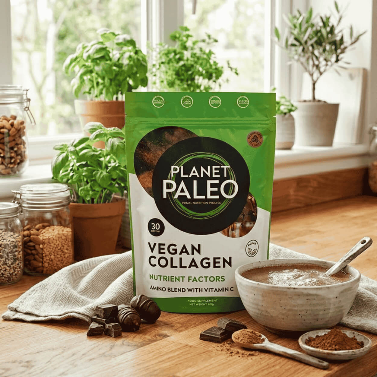 Planet Paleo | Vegan kolagen - Čokoládový smoothie - lifestyle
